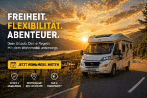 Wohnmobil mieten in Deutschland – Campingurlaub mit Freiheit, Flexibilität und direktem Start in den Urlaub
